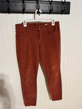 Arizona Juniors 13 Rust Orange Corduroy Stretch Jeggings